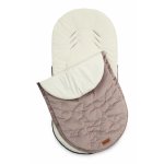 Saculet de iarna Sensillo Riviera Pink 95x45 cm, compatibil carucior/landou/sanie, material matlasat elegant din catifea, orificii pentru centuri siguranta, acces cu fermoar