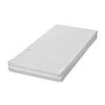 Saltea patut balansoar First Dreams 90x42x6 cm spuma elastica Grey Sky