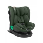 Scaun auto copii KikkaBoo i-Reverse i-SIZE Army Green 40-150 cm cu isofix,sezut rotativ,SPS,top tether,tetiera cu spuma memorie si inaltime reglabila,reductor
