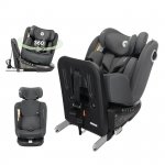 Scaun auto pentru copii Lorelli Auriga Grey i-Size, isofix, anti rebound bar, rotativ 360, SPS, 0 luni-12 ani, 40-150 cm