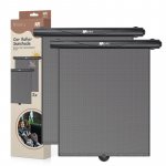 Set 2 parasolare tip rulou pentru geam auto Sipo Negru