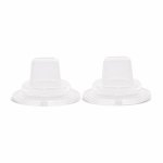 Set 2 tetine Lorelli, adaptor moale din silicon, 9 luni+, silicon transparent