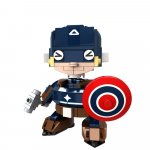 Set constructie Soldat albastru, supererou cu scut, 226 piese