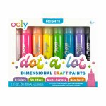 Set de 8 culori Brights, vopsea 3D pentru tehnica punctului Dot-a-Lot