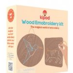 Set de broderie din lemn Animale Kipod