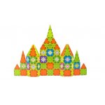 Set de constructii magnetice pentru copii, din plastic abs durabil si sigur, cu 79 de piese multicolore