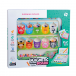Tablita de desen 2 in 1 cu magneti Culori si numere