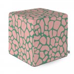 Taburet Updeco cub XL Giraffe dusty pink