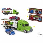 Camion trailer cu 5 masinute incluse