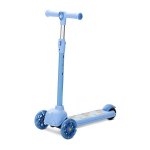Trotineta pentru copii Lorelli Jetster Blue, roti din silicon cu Led, ghidon reglabil, greutate admisa 20 kg