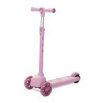 Trotineta pentru copii Lorelli Jetster Pink, roti din silicon cu Led, ghidon reglabil, greutate admisa 20 kg