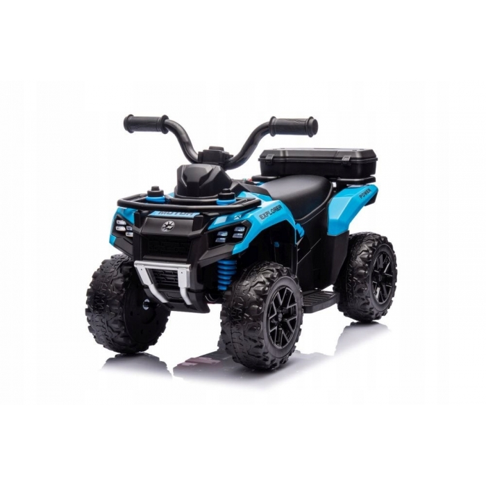 ATV electric pentru copii R-Sport J9 Albastru, roti si scaun din plastic, putere 25W, 70x44x40 cm, varsta 1.5-4 ani - 4