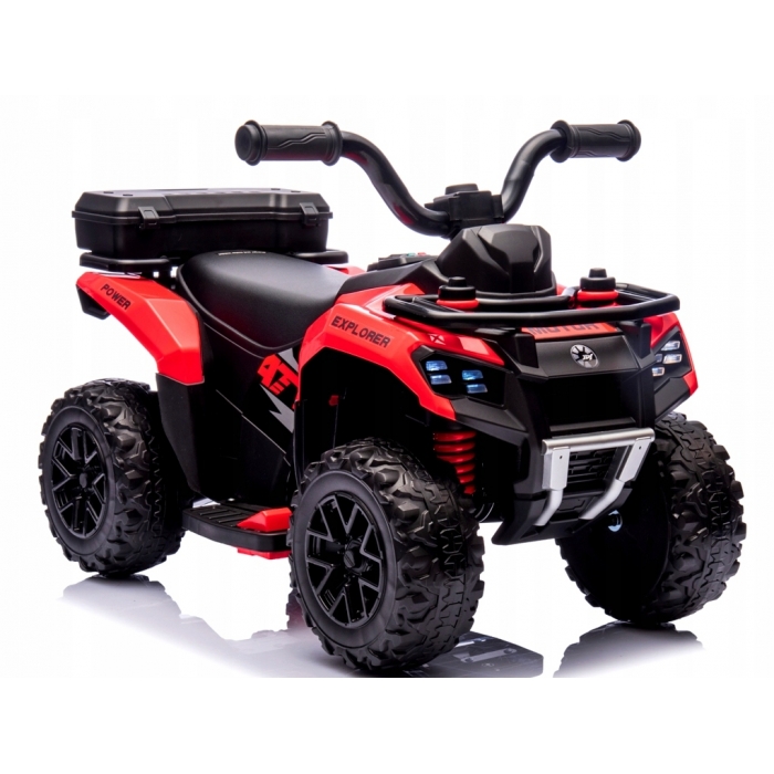 ATV electric pentru copii R-Sport J9 Rosu, roti si scaun din plastic, putere 25W, 70x44x40 cm, varsta 1.5-4 ani - 1