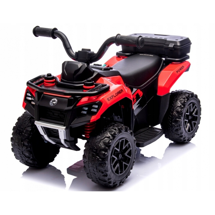 ATV electric pentru copii R-Sport J9 Rosu, roti si scaun din plastic, putere 25W, 70x44x40 cm, varsta 1.5-4 ani - 2