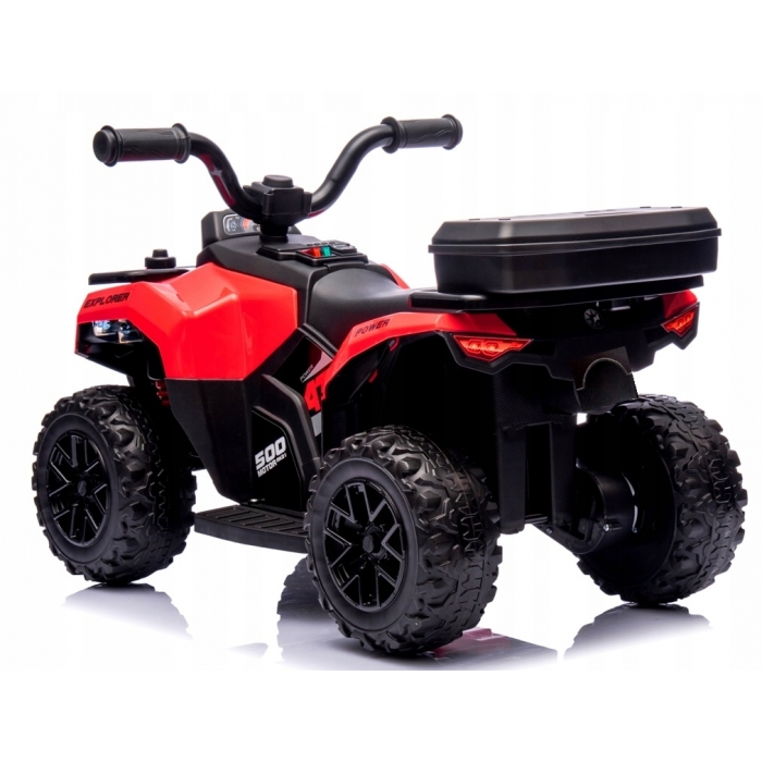 ATV electric pentru copii R-Sport J9 Rosu, roti si scaun din plastic, putere 25W, 70x44x40 cm, varsta 1.5-4 ani - 3