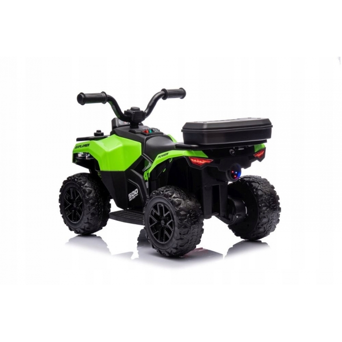 ATV electric pentru copii R-Sport J9 Verde, roti si scaun din plastic, putere 25W, 70x44x40 cm, varsta 1.5-4 ani