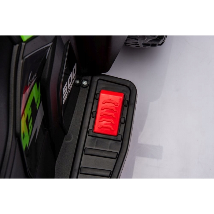 ATV electric pentru copii R-Sport J9 Verde, roti si scaun din plastic, putere 25W, 70x44x40 cm, varsta 1.5-4 ani - 4