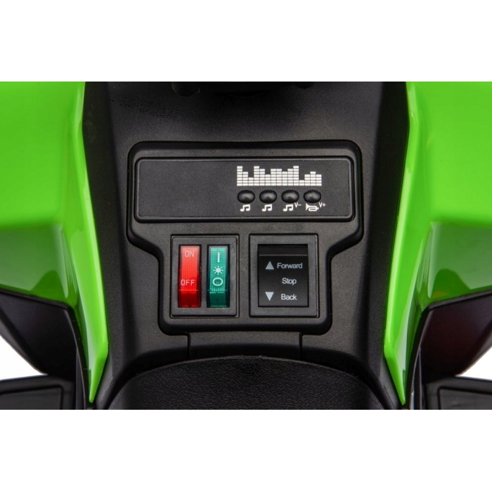 ATV electric pentru copii R-Sport J9 Verde, roti si scaun din plastic, putere 25W, 70x44x40 cm, varsta 1.5-4 ani - 5