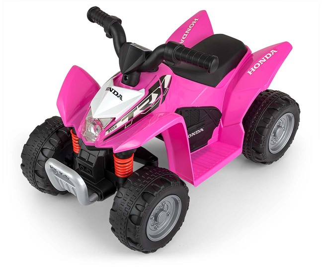 Atv electric pentru copii Honda Pink 30W 18-36 luni cu licenta, sunete si lumini - 1