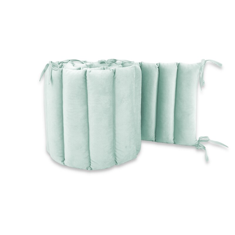 Aparatoare pentru patut MimiNu Cold Mint tip panou 180 cm din catifea - 1