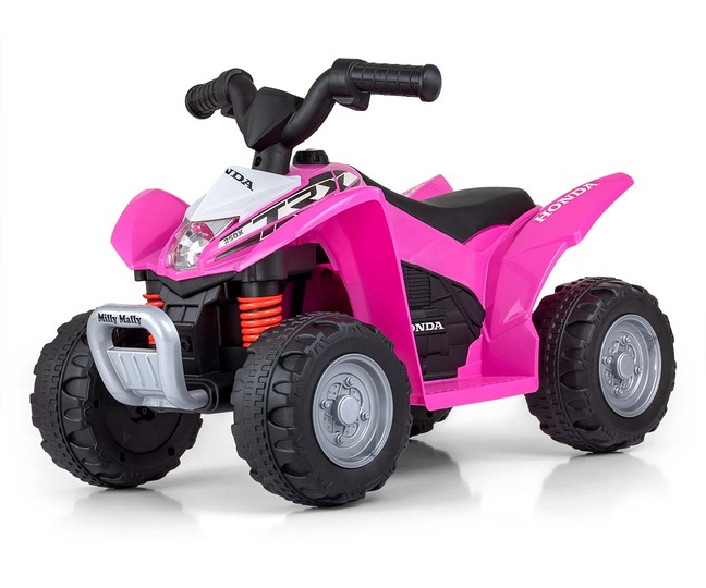 Atv electric pentru copii Honda Pink 30W 18-36 luni cu licenta, sunete si lumini - 4