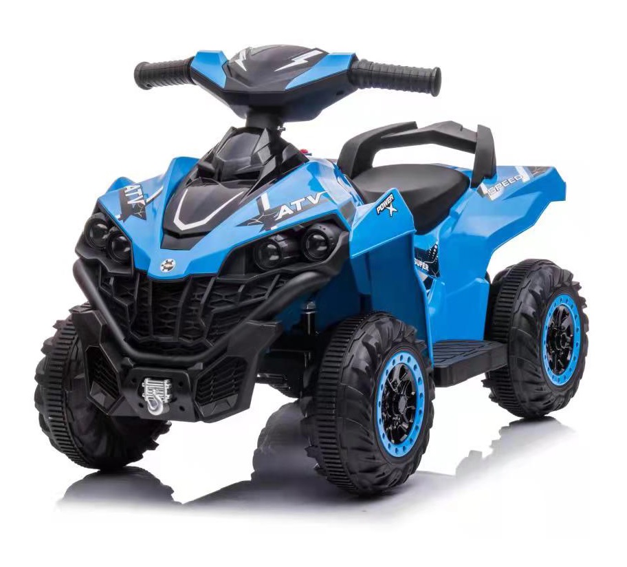 Atv electric pentru copii Nichiduta Power X Speed Blue,2 motoare, acumulator 12V 4.5Ah,roti rezistente,suport picioare, manere ergonomice,efecte sonore,faruri cu lumini led,pornire la buton,pedala acceleratie - 3