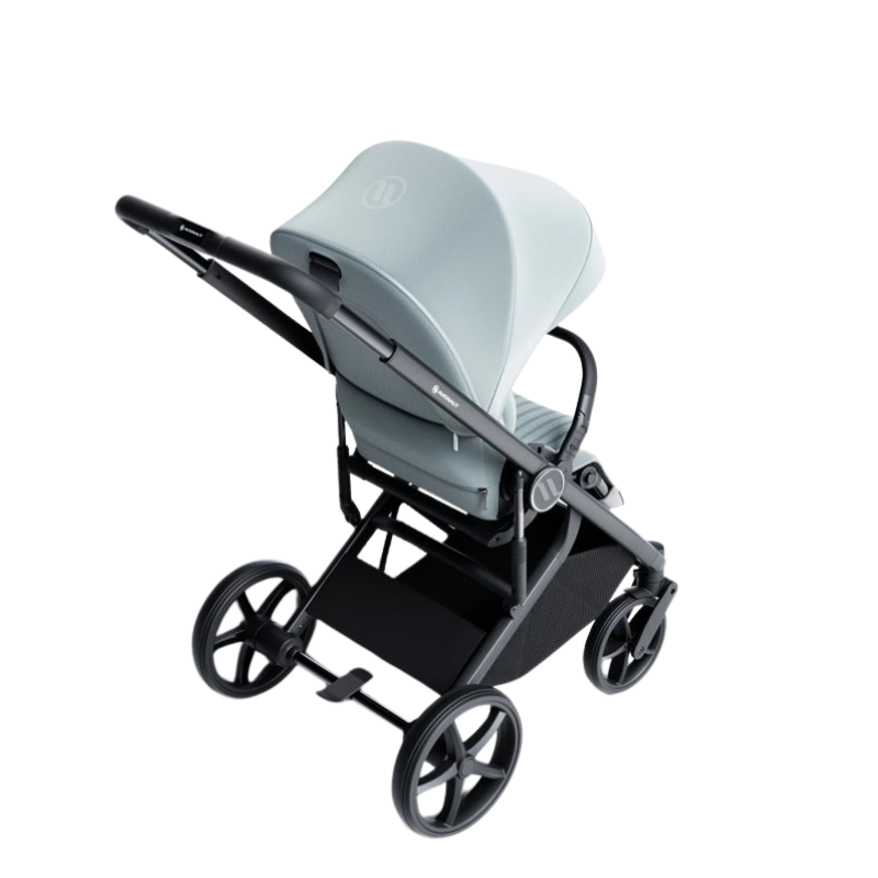 Carucior pentru copii Avionaut Sirius Blue 2 in 1 cu suspensie, maner telescopic, geanta, greutate admisa 22 kg - 3