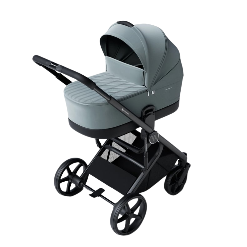 Carucior pentru copii Avionaut Sirius Blue 2 in 1 cu suspensie, maner telescopic, geanta, greutate admisa 22 kg - 6