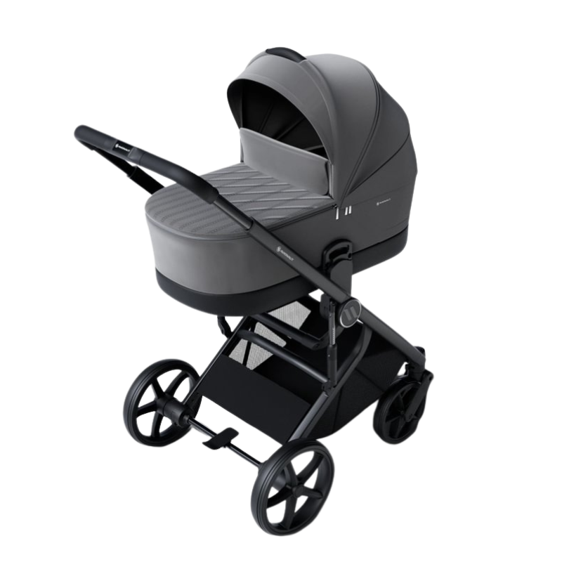 Carucior pentru copii Avionaut Sirius Grey 2 in 1 cu suspensie, maner telescopic, geanta, greutate admisa 22 kg - 2