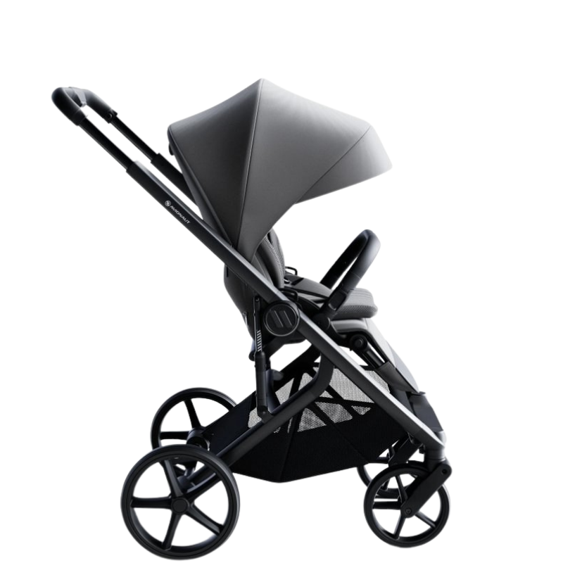 Carucior pentru copii Avionaut Sirius Grey 2 in 1 cu suspensie, maner telescopic, geanta, greutate admisa 22 kg - 3