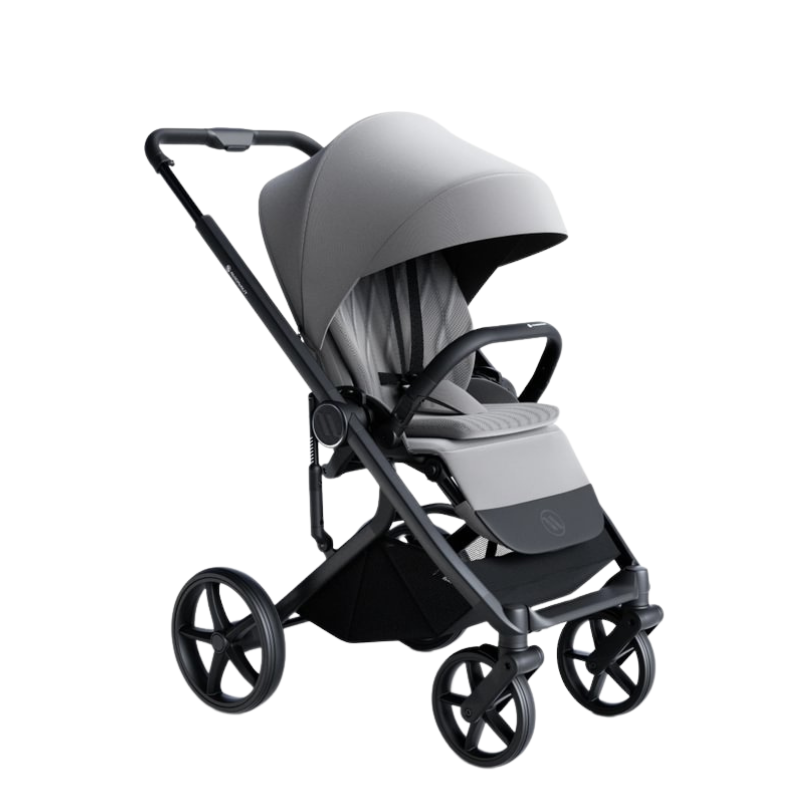 Carucior pentru copii Avionaut Sirius Grey 2 in 1 cu suspensie, maner telescopic, geanta, greutate admisa 22 kg - 5