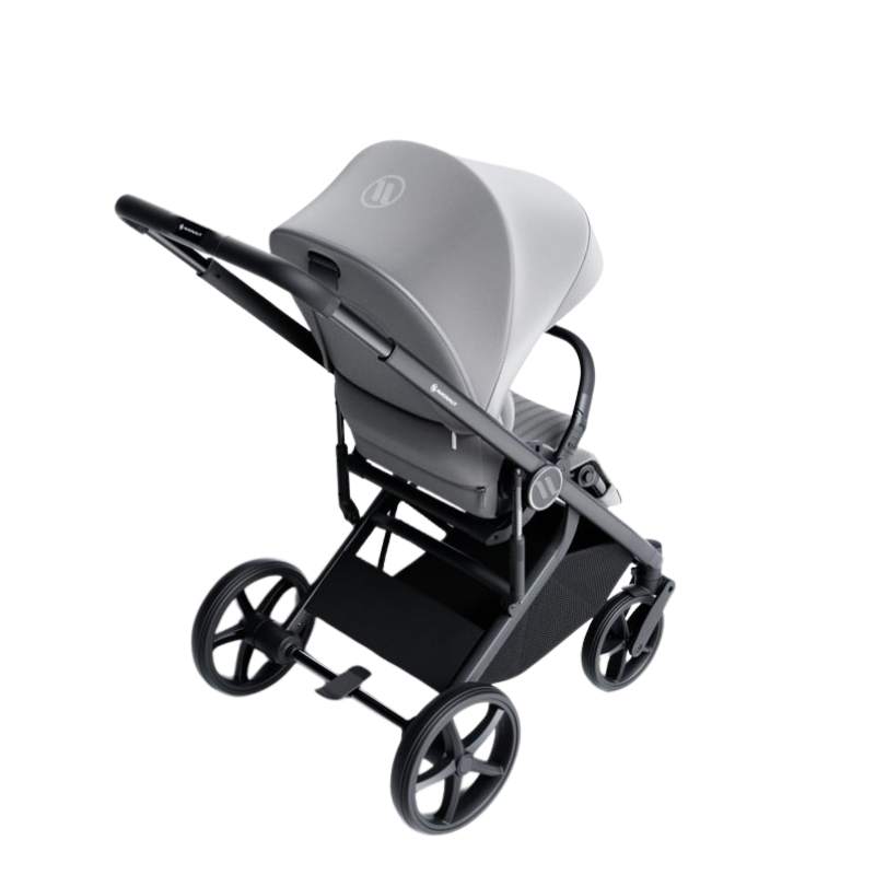 Carucior pentru copii Avionaut Sirius Grey 2 in 1 cu suspensie, maner telescopic, geanta, greutate admisa 22 kg - 8