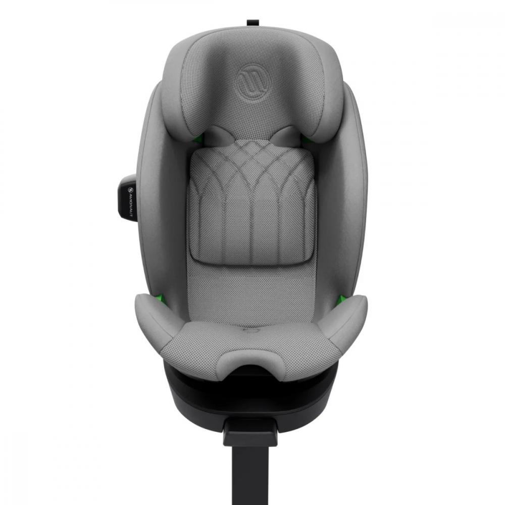 Scaun auto cu isofix Avionaut Stardust Airflow Grey, rotatie 360 grade, picior de sustinere, spatar reglabil