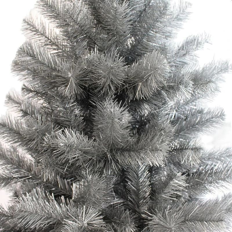 Brad artificial argintiu, imperial grey, inaltime 200 cm, suport inclus