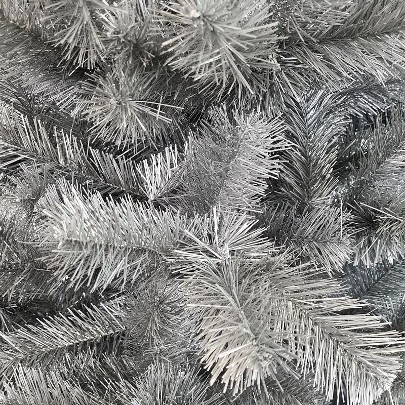 Brad artificial argintiu, imperial grey, inaltime 200 cm, suport inclus - 3