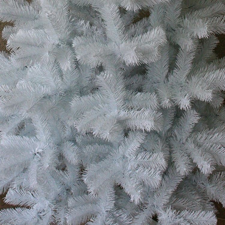Brad artificial white pin, inaltime 150 cm, crengute albe, suport - 4