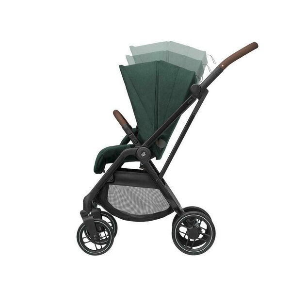 Carucior pentru copii Maxi-Cosi Leona2 Twillic Graphite reversibil, roti cu suspensii, spatar reglabil, greutate admisa 22 kg