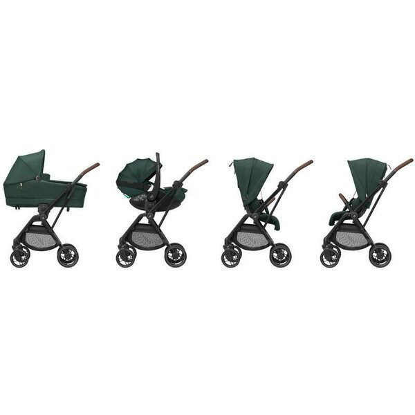 Carucior pentru copii Maxi-Cosi Leona2 Twillic Graphite reversibil, roti cu suspensii, spatar reglabil, greutate admisa 22 kg - 5