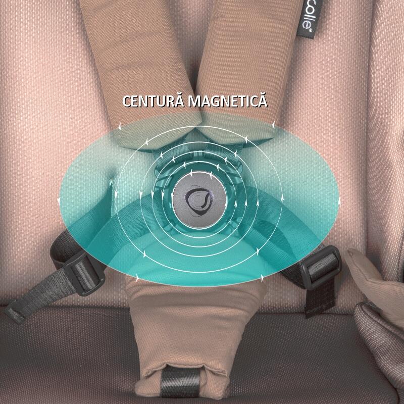 Carucior modular 2 in 1 Coccolle Serry Light Taupe + Scoica auto iSize Coccolle Knox Black - 6