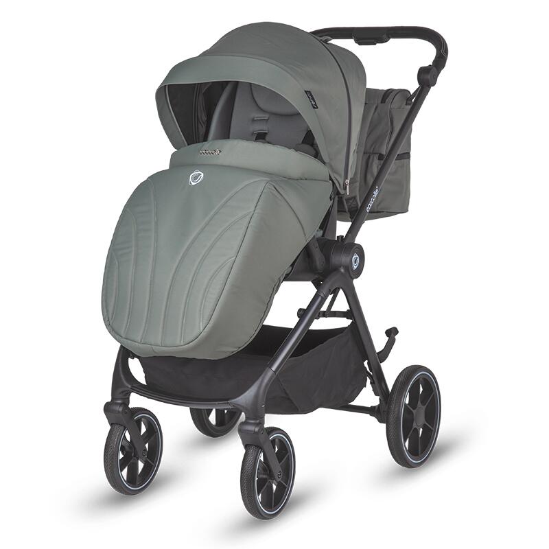 Carucior modular 2 in 1 Coccolle Serry Moss Green + Scoica auto iSize Coccolle Knox Black - 1