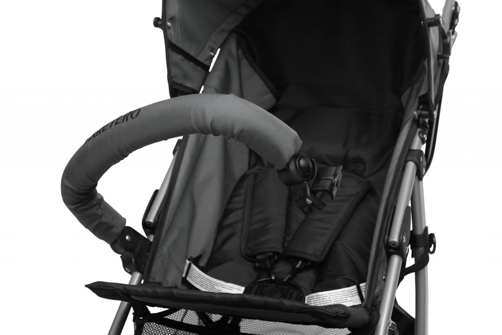 Carucior sport Caretero Alfa Grey cu roti pivotante,spatar reglabil,bara detasabila,pernuta pentru cap integrata,pliere tip umbrela si maner transport - 7