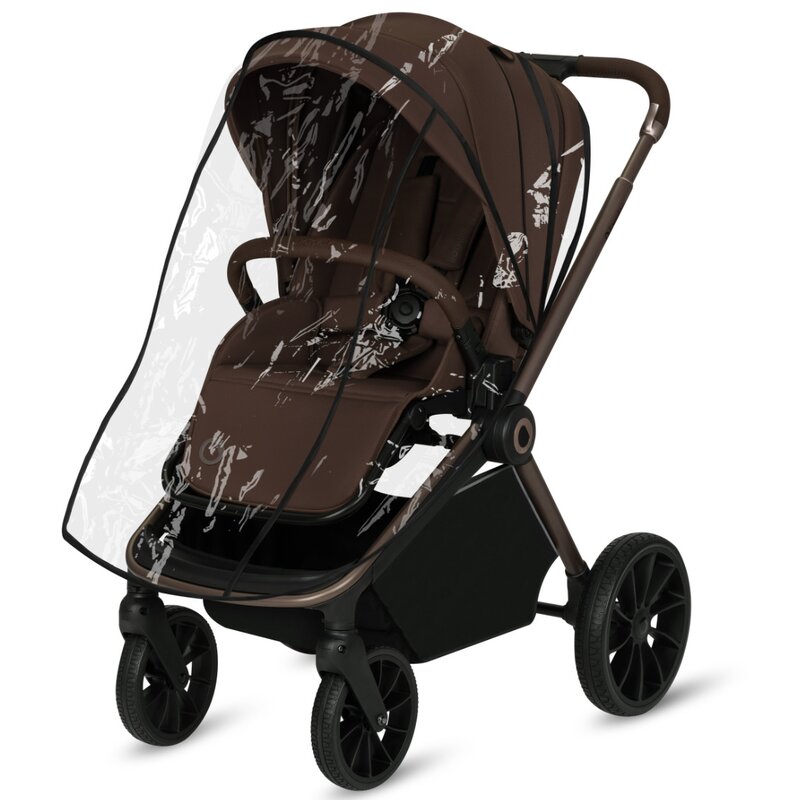 Carucior pentru copii Lionelo Mika Plus Mocha Mousse, sport, cadru din aluminiu, copertina XXL, spatar reglabil, accesorii, pana la 22 kg, EN1888-1 - 4