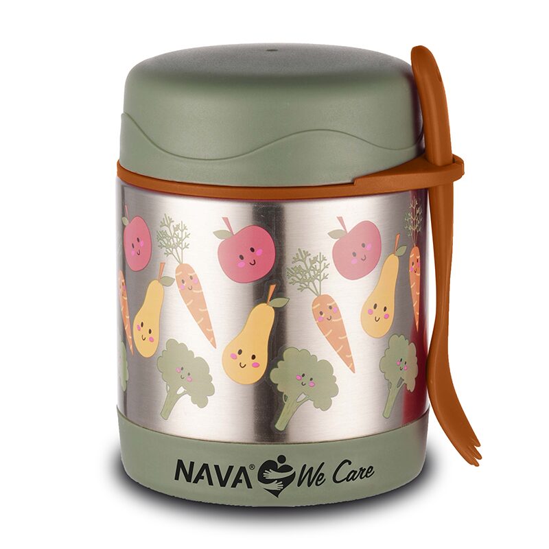 Caserola din inox Nava We care Broccoli Brown 350 ml