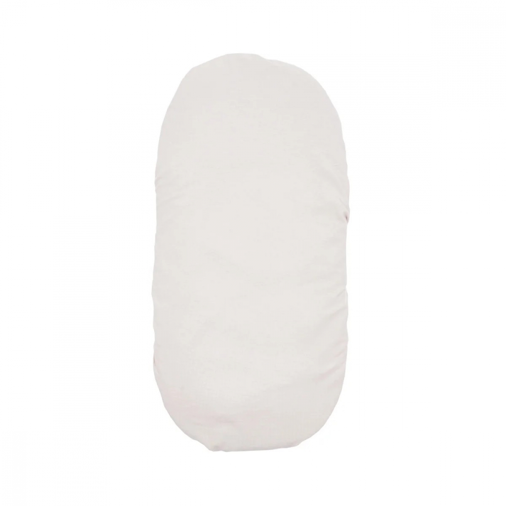 Cearsaf din velur cu elastic pentru carucior 90x50 cm Twins Alb