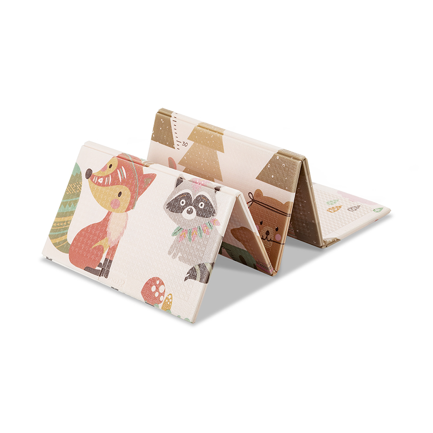 Covoras de joaca termic pentru copii Home  Stars din spuma XPE, design cu doua fete, pliabil, 120x180 cm - 2
