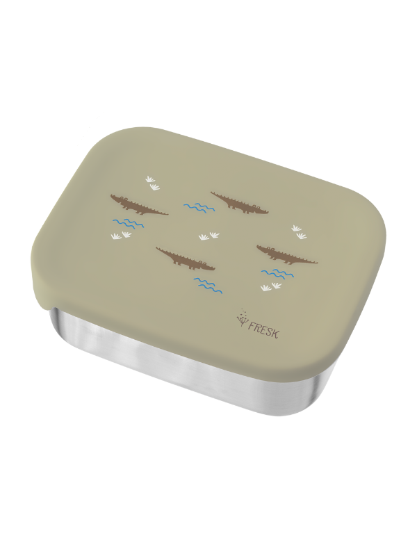 Cutie de pranz din otel inoxidabil Fresk model Crocodile - 1 | YEO