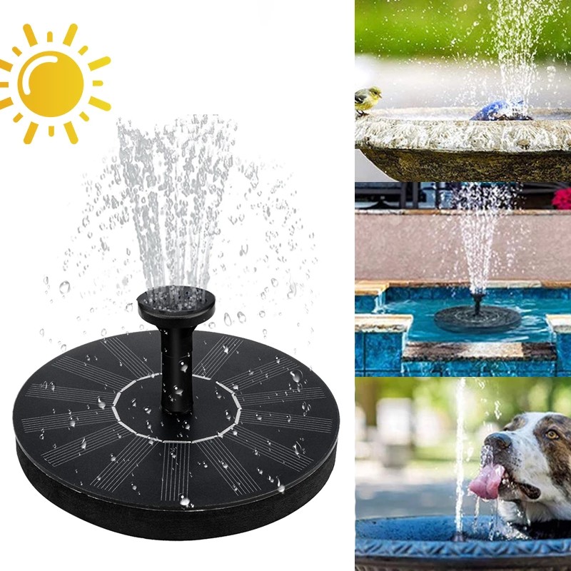 Fantana cu incarcare solara, 4 duze, jet 40 cm, diametru 13 cm, ipx8 - 1 | YEO