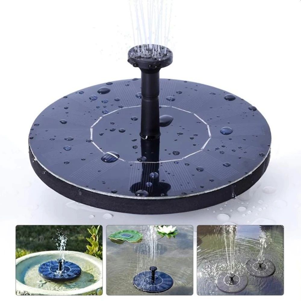 Fantana cu incarcare solara, 4 duze, jet 40 cm, diametru 13 cm, ipx8 - 6