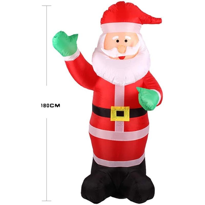 Figurina mos craciun gonflabil 180 cm, iluminat led, pentru interior si exterior Procart
