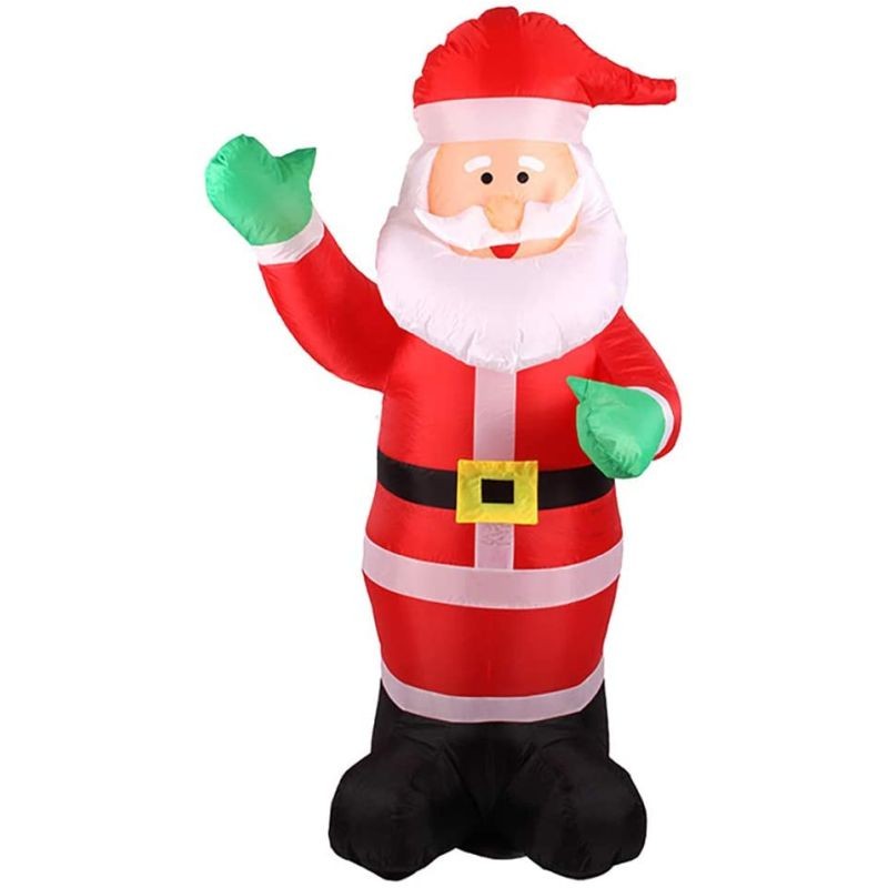 Figurina mos craciun gonflabil 180 cm, iluminat led, pentru interior si exterior Procart - 2